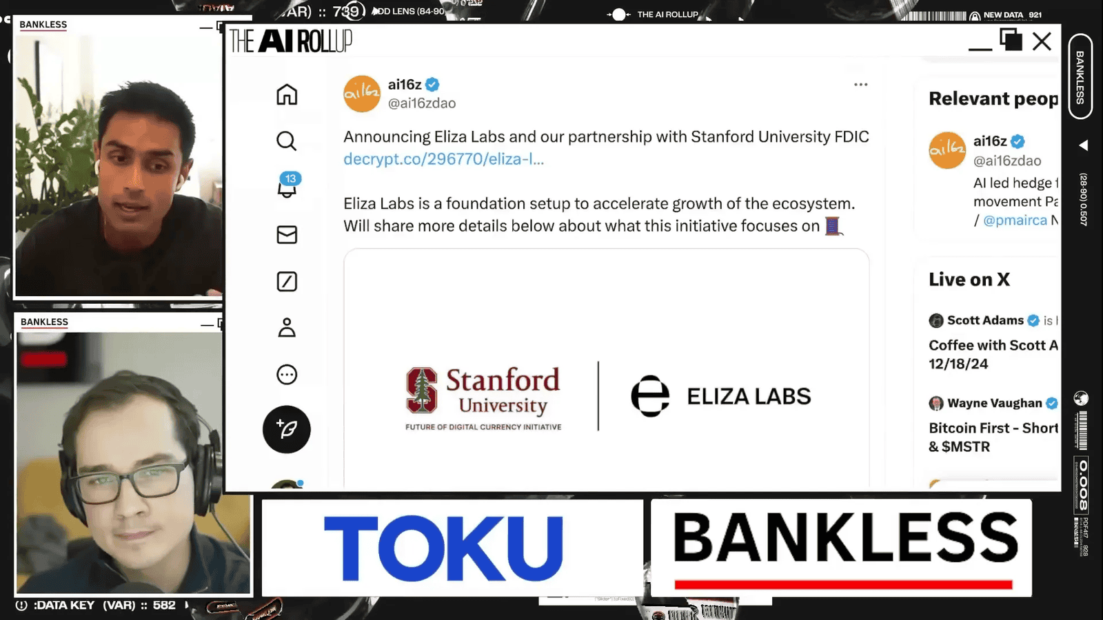 AI16z partnership announcement with Stanford