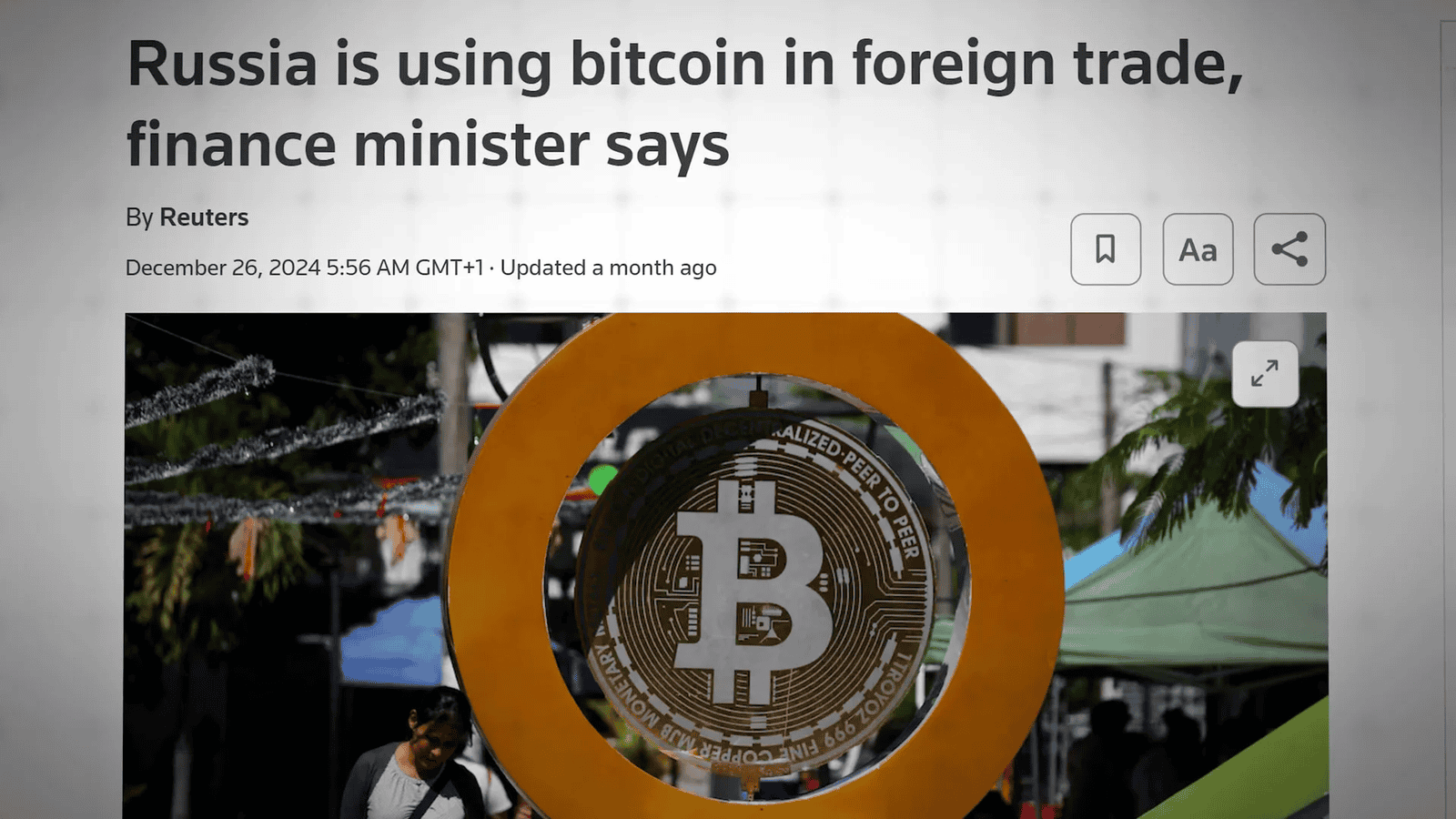 Relation between Bitcoin and traditional assets