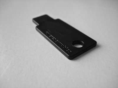 Black YubiKey 5C NFC style USB-C key (item type photo)