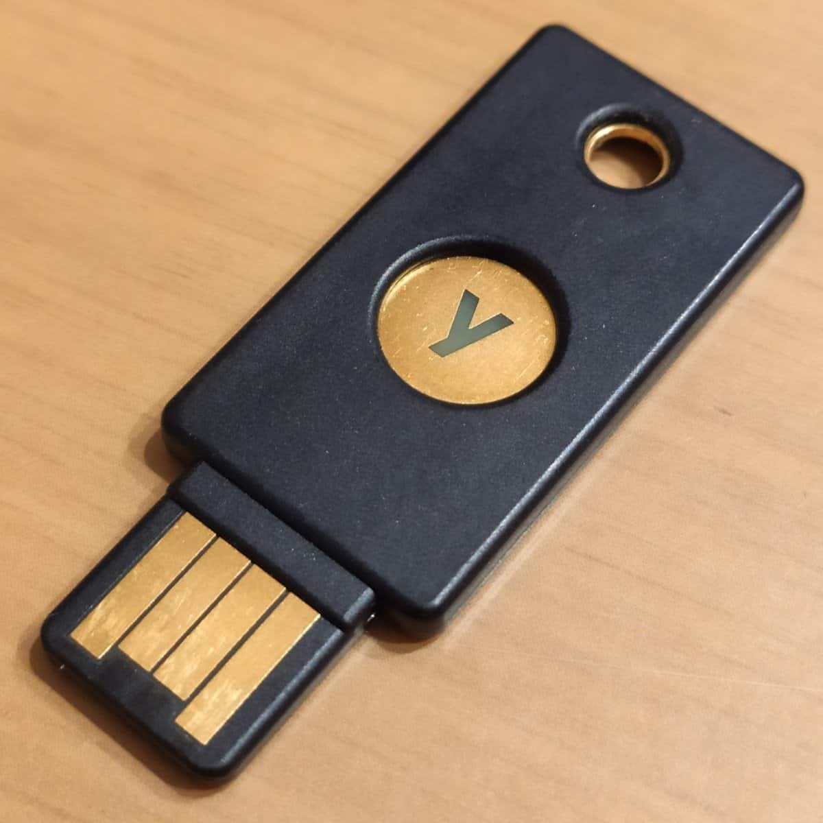 Best YubiKey 2026: YubiKey hardware security key on a plain background