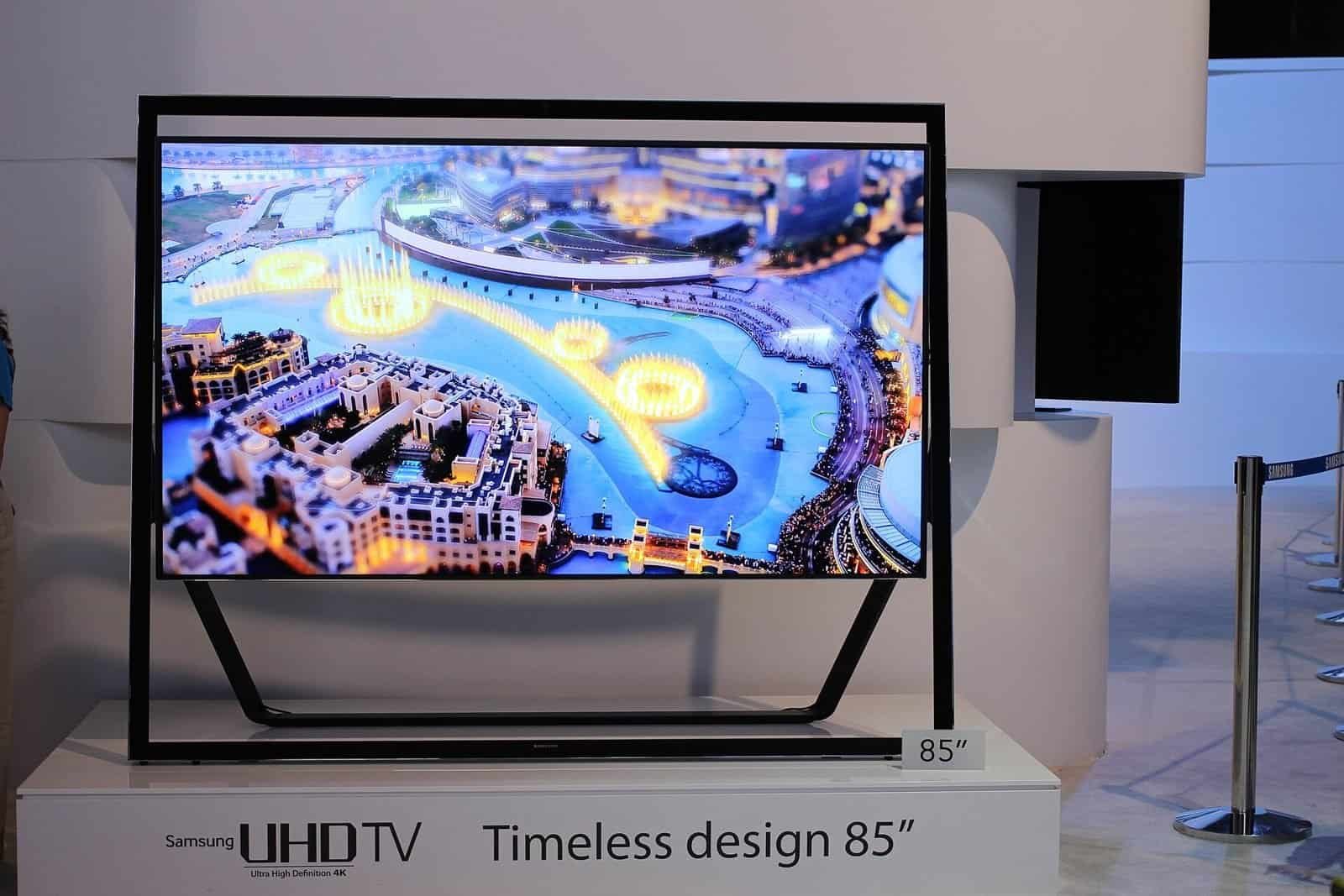 Large Samsung 4K UHD TV on display (featured image for Black Friday TV deals 2026)